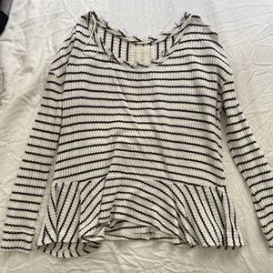 Free people striped peplum blouse